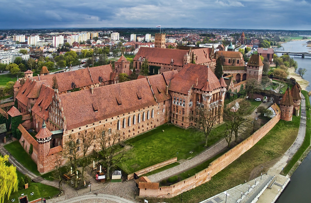 Zamek malbork dron