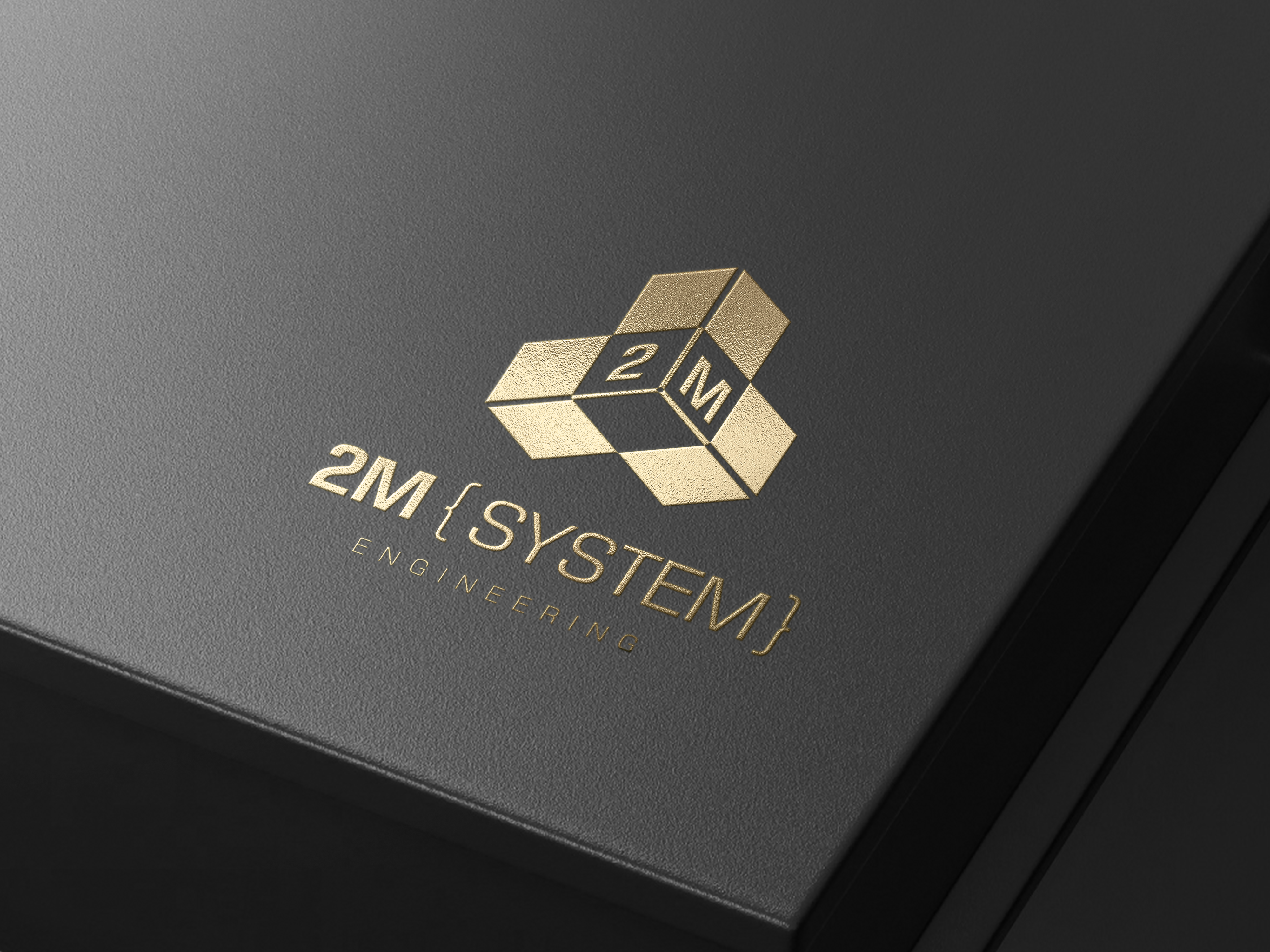 Projekt graficzny logotypu 2M SYSTEM - wersja 3D