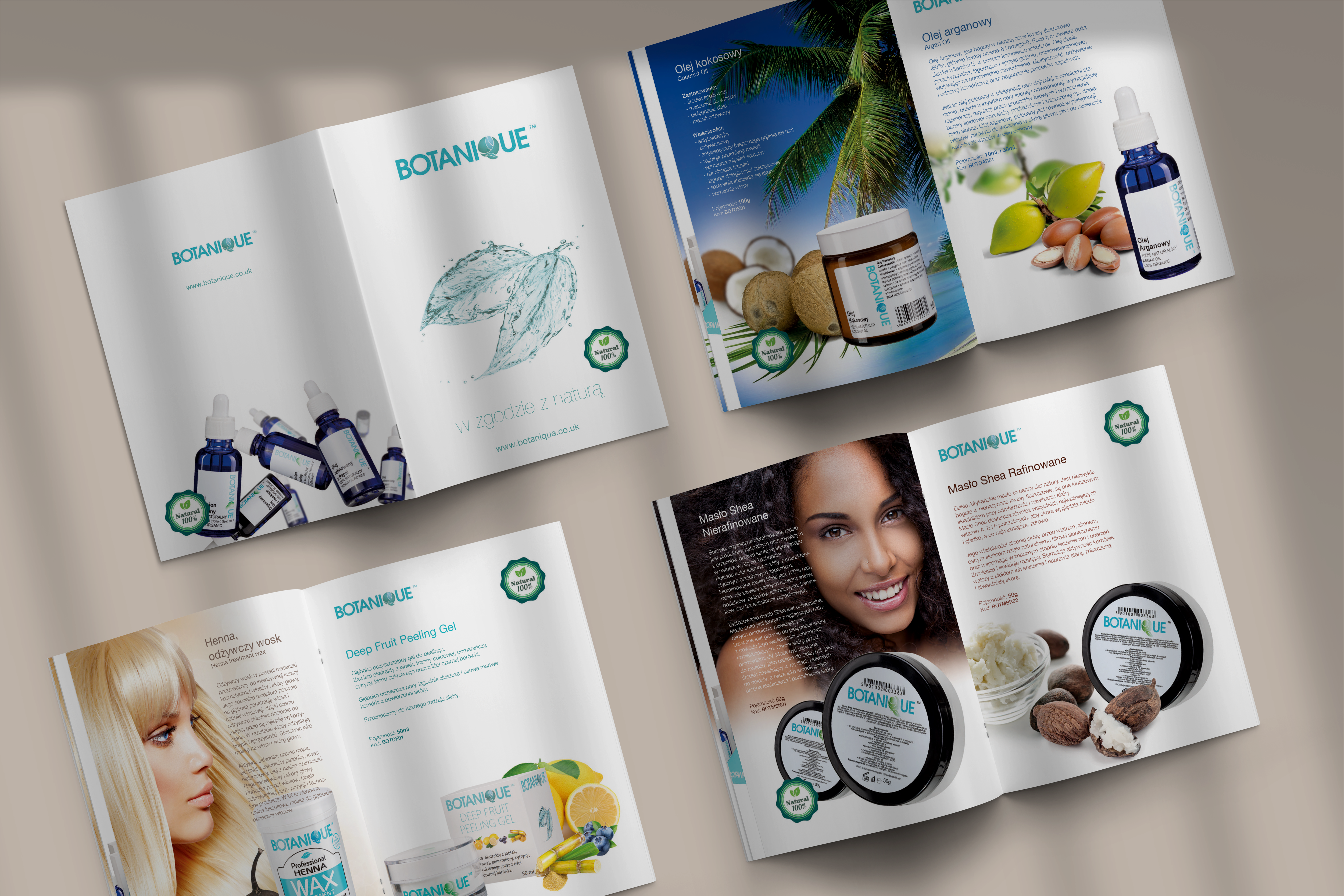 Katalog produktowy firmy Botanique z branży beauty i eco